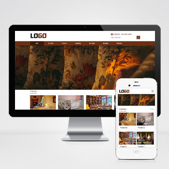 (自适应手机端)家私家纺网站模板 床上用品网站源码