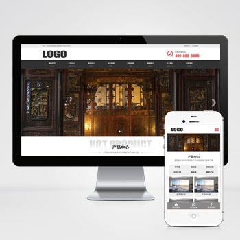 (自适应移动端)响应式门窗定制pbootcms模板 门窗门业网站