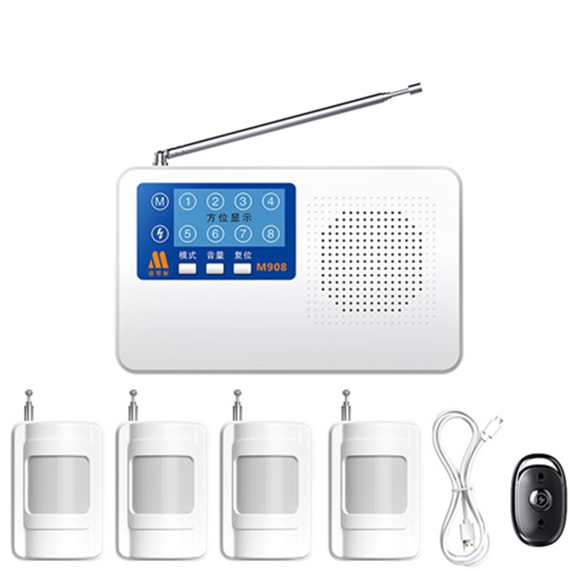 高档红线警报外器无店铺门窗家用防盗警报系器远距离线农村车库安